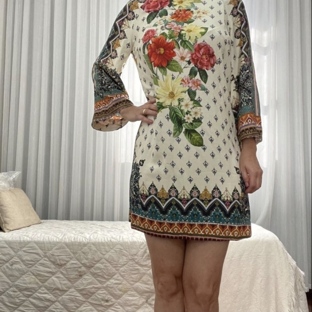 FARM Rio Tropical Mini Dress L - Picture 2 of 9